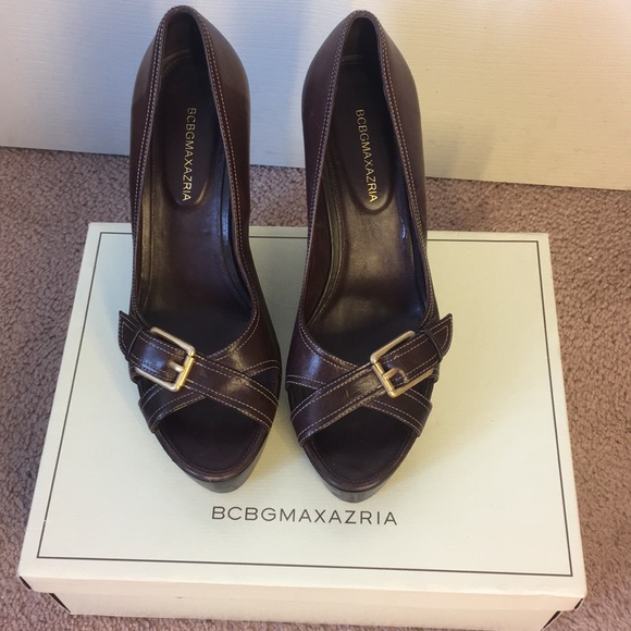 Bcbgmaxazria leather platform pumps - Picture 1 of 4